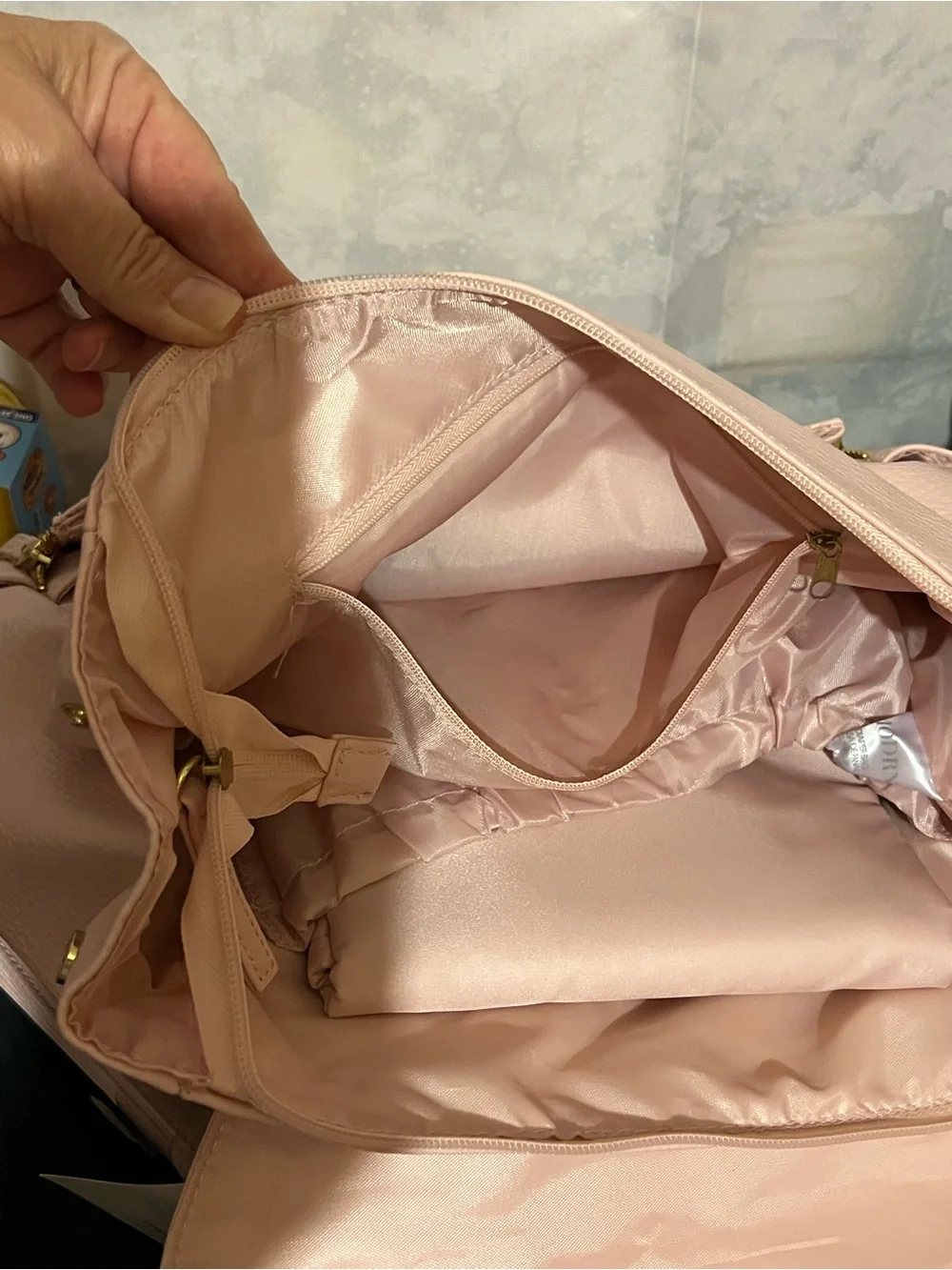 MoDRN Charli Convertible Diaper Bag Backpack - Pink Vegan Leather NWT